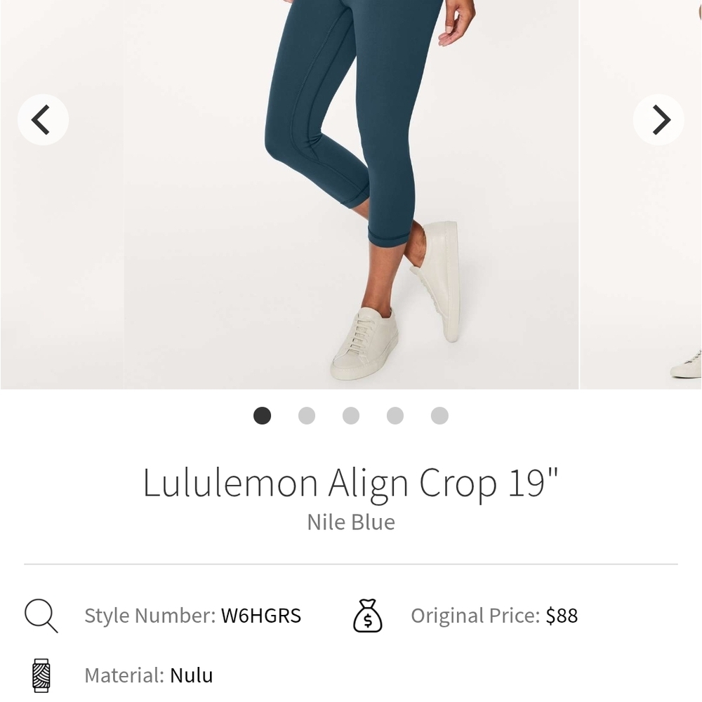 LULULEMON CROP LEGGINGS